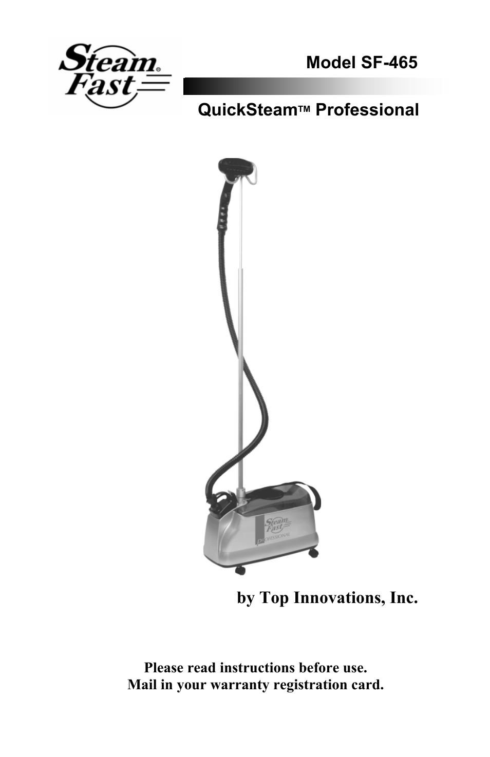Top Innovations SF-465 User Manual | 16 pages