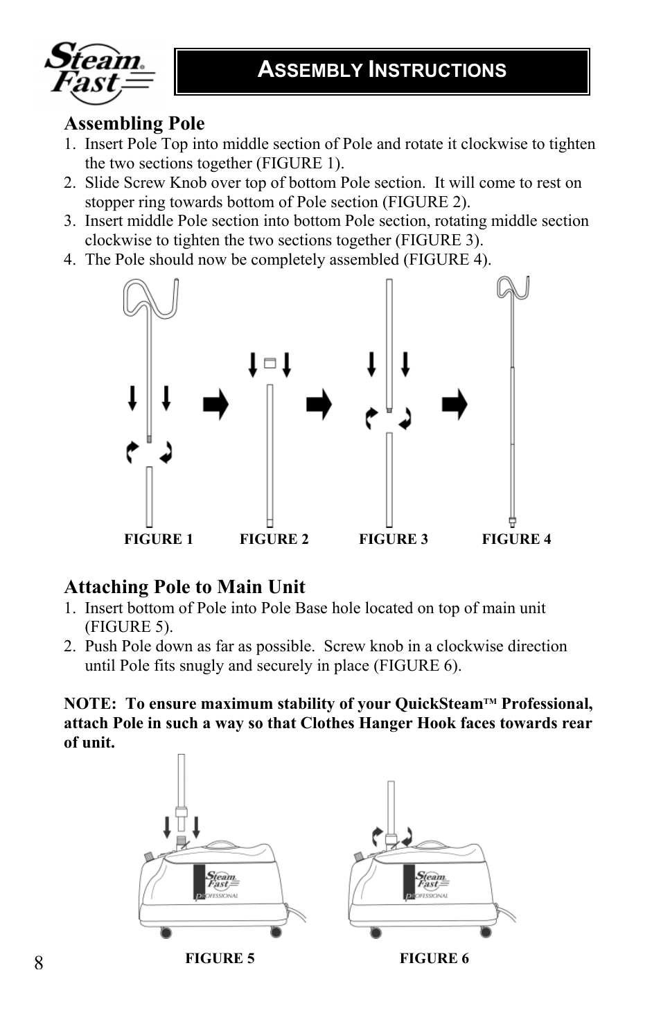 Top Innovations SF-465 User Manual | Page 8 / 16