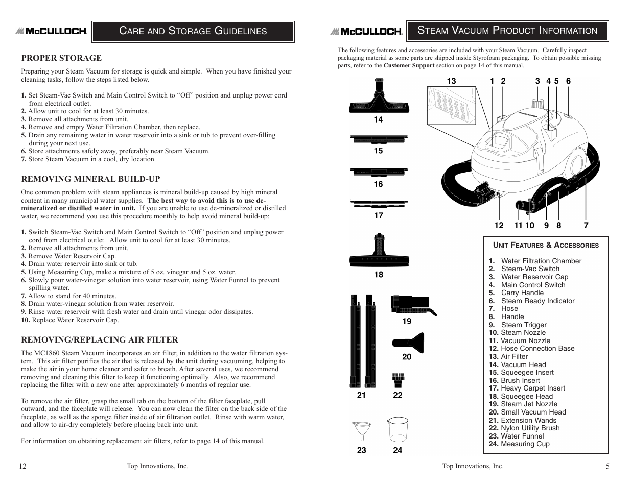 Top Innovations MODEL MC1860 User Manual | Page 5 / 8