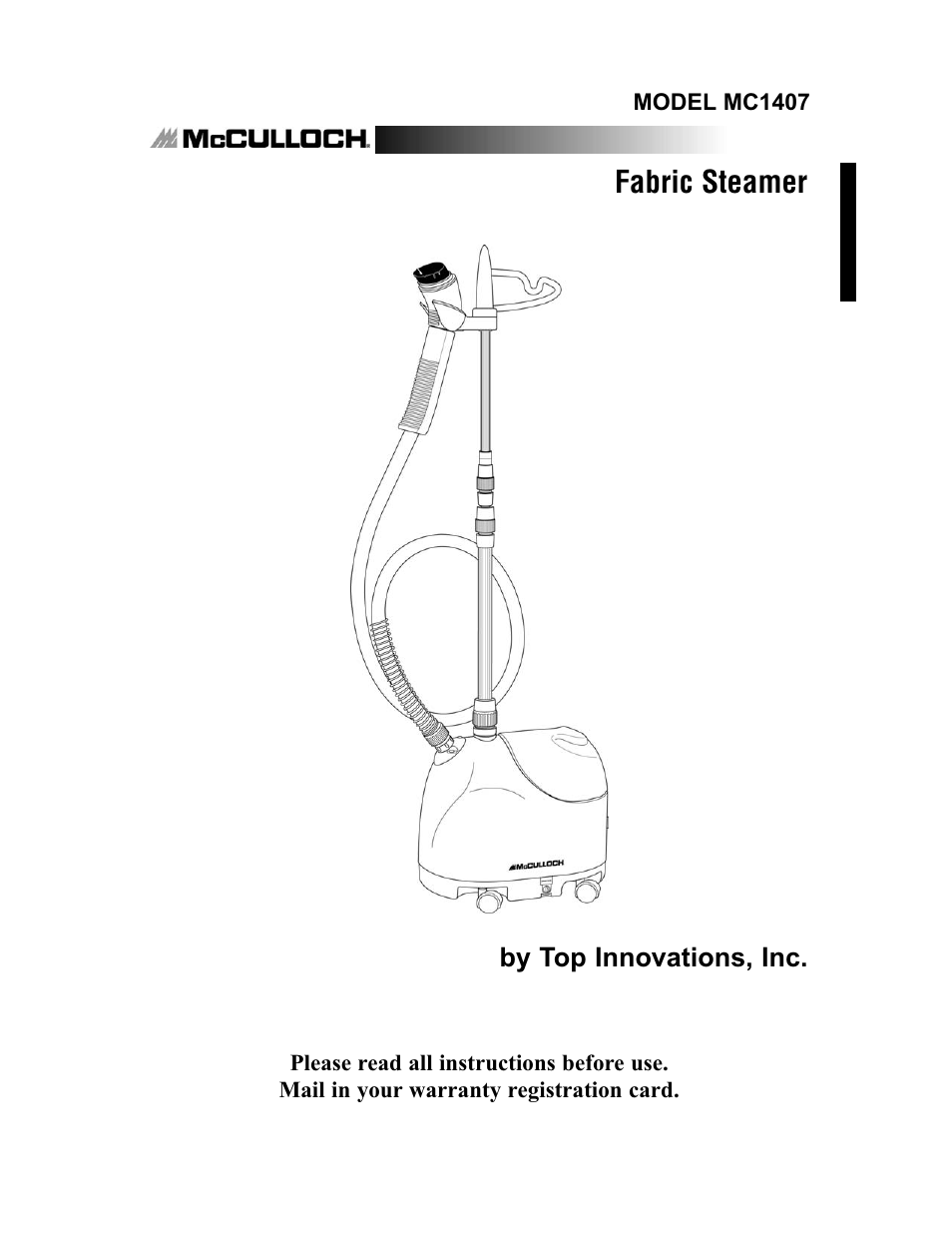 Top Innovations MC1407 User Manual | 48 pages