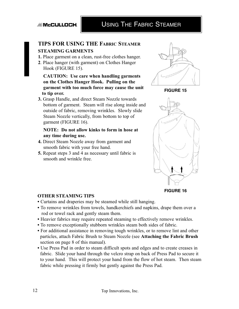 Top Innovations MC1407 User Manual | Page 12 / 48