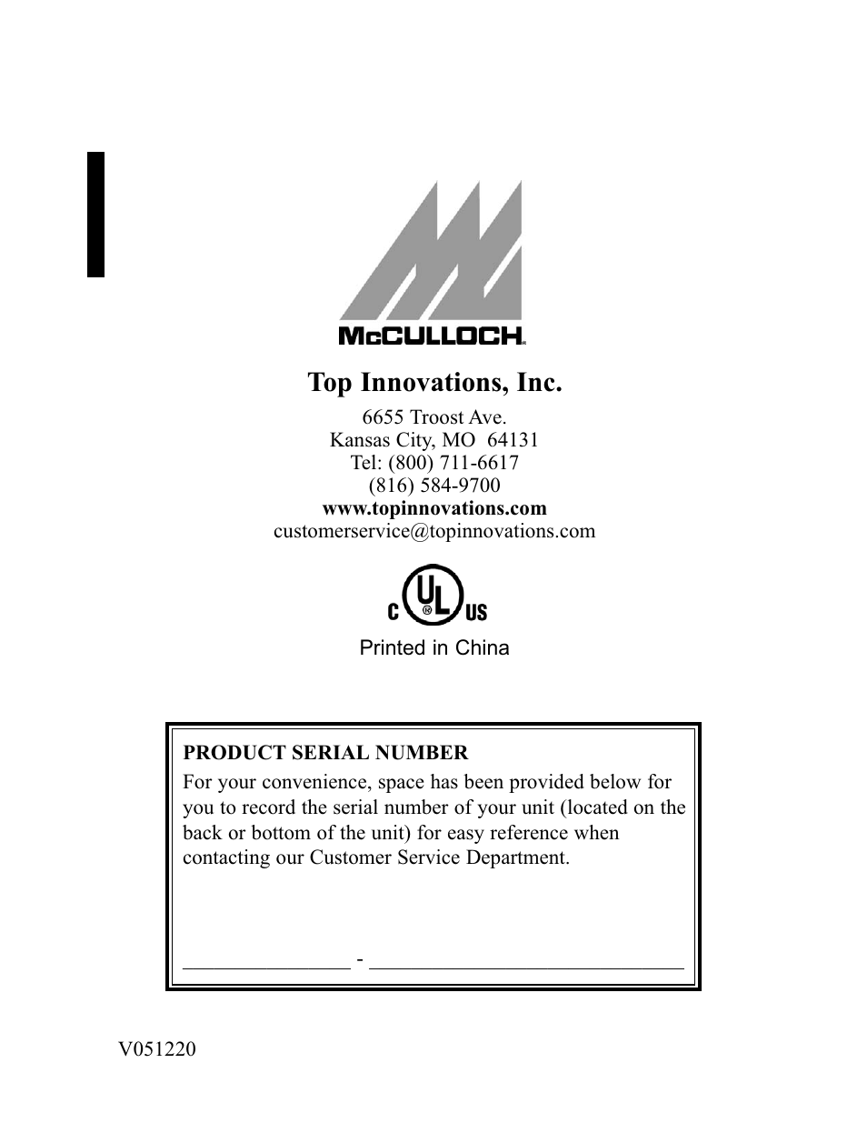 Top innovations, inc | Top Innovations MC1407 User Manual | Page 16 / 48