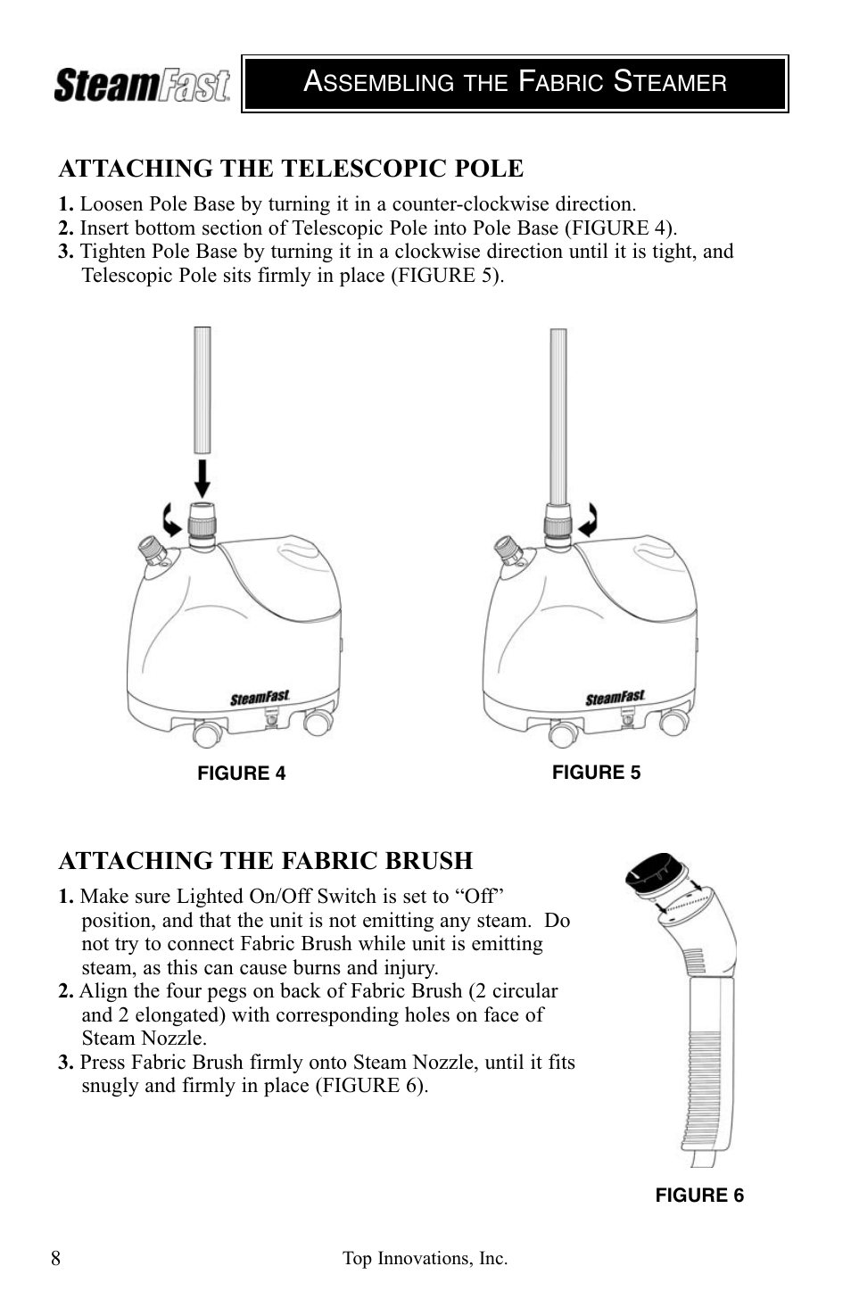 Top Innovations SF-407 User Manual | Page 8 / 16