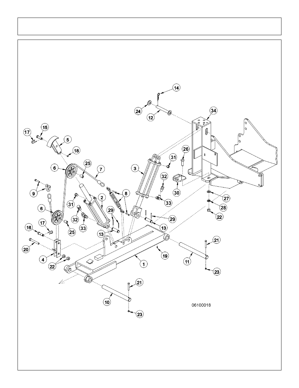 Cable lift assembly | Tiger Products Co., Ltd M105X/S User Manual | Page 112 / 176