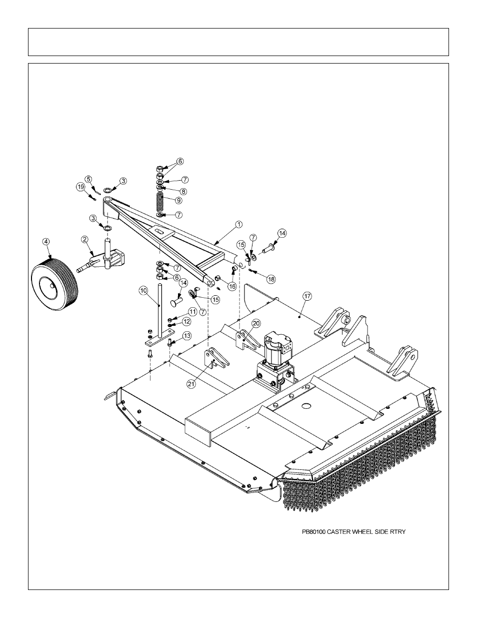 Side rotary caster wheel assembly | Tiger Products Co., Ltd M105X/S User Manual | Page 132 / 176