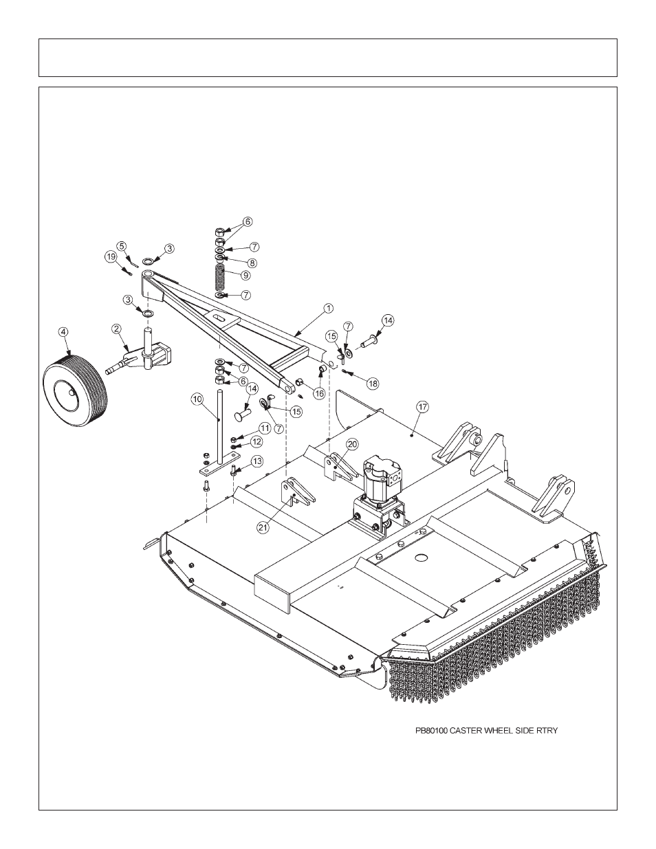 Side rotary caster wheel assembly | Tiger Products Co., Ltd TS 100A User Manual | Page 134 / 178