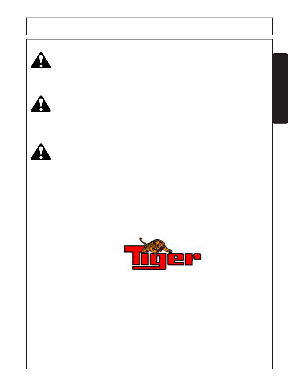 Safety, See your dealer | Tiger Products Co., Ltd TS 100A User Manual | Page 17 / 178