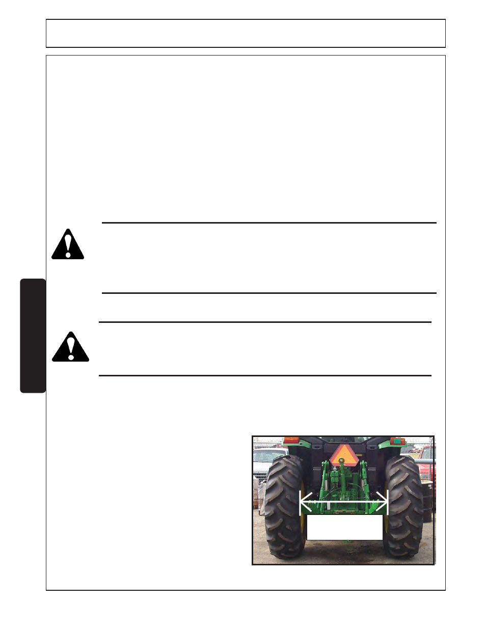 Operation, 7 power take off (pto), 8 tire spacing | Tiger Products Co., Ltd TWR-180 User Manual | Page 42 / 86