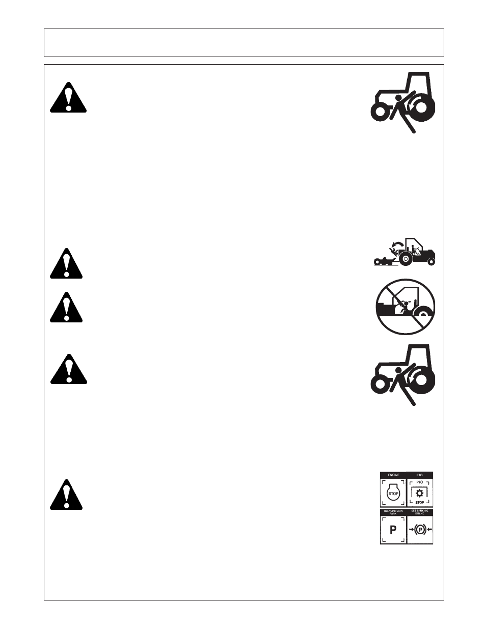 Operation, 1 boarding the tractor, 2 dismounting the tractor | Tiger Products Co., Ltd RBF-12C User Manual | Page 57 / 91