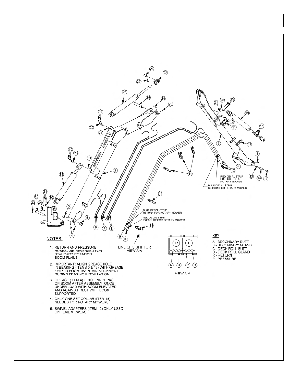 Boom assembly - lynx 22 | Tiger Products Co., Ltd JOHN DEERE 5093E User Manual | Page 168 / 248