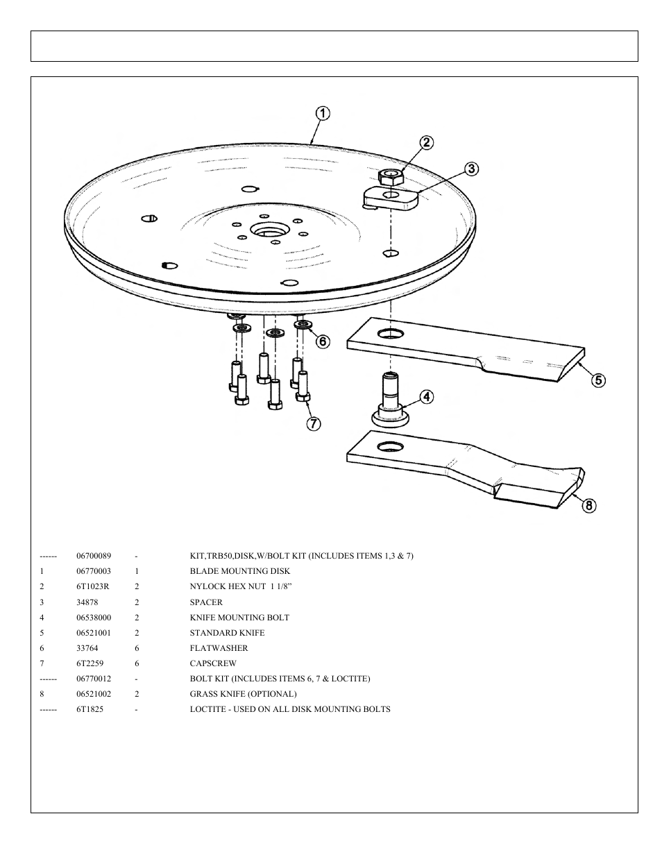 50in rotary knives and dish | Tiger Products Co., Ltd JOHN DEERE 5093E User Manual | Page 174 / 248