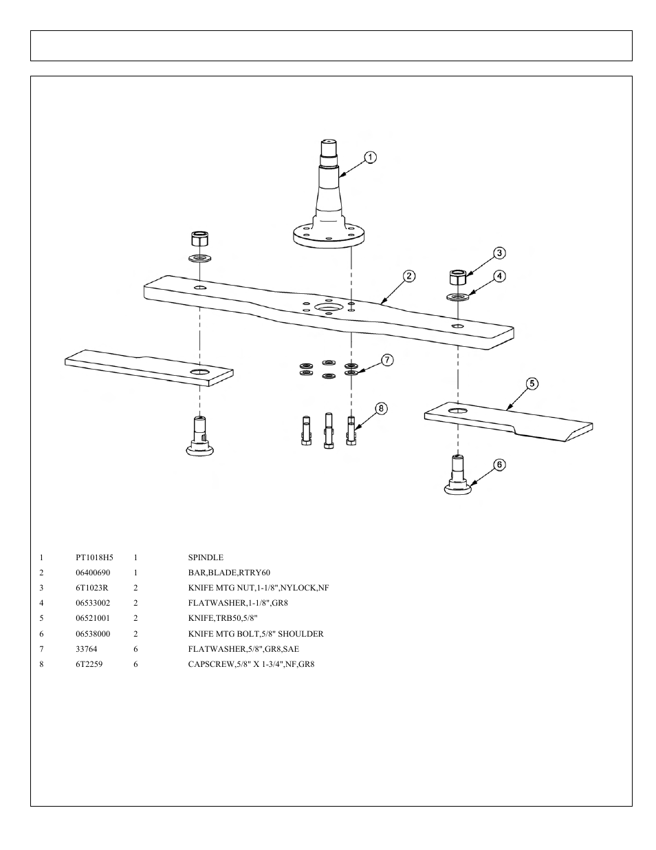 60in rotary blade bar and knives | Tiger Products Co., Ltd JOHN DEERE 5093E User Manual | Page 175 / 248