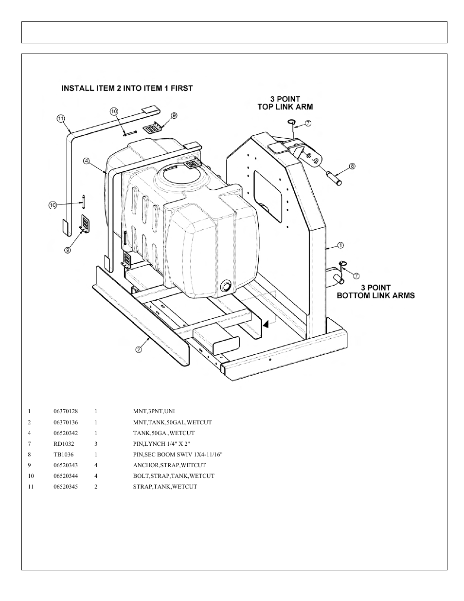 Wetcut 50 gallon tank - 3pnt mount | Tiger Products Co., Ltd JOHN DEERE 5093E User Manual | Page 228 / 248