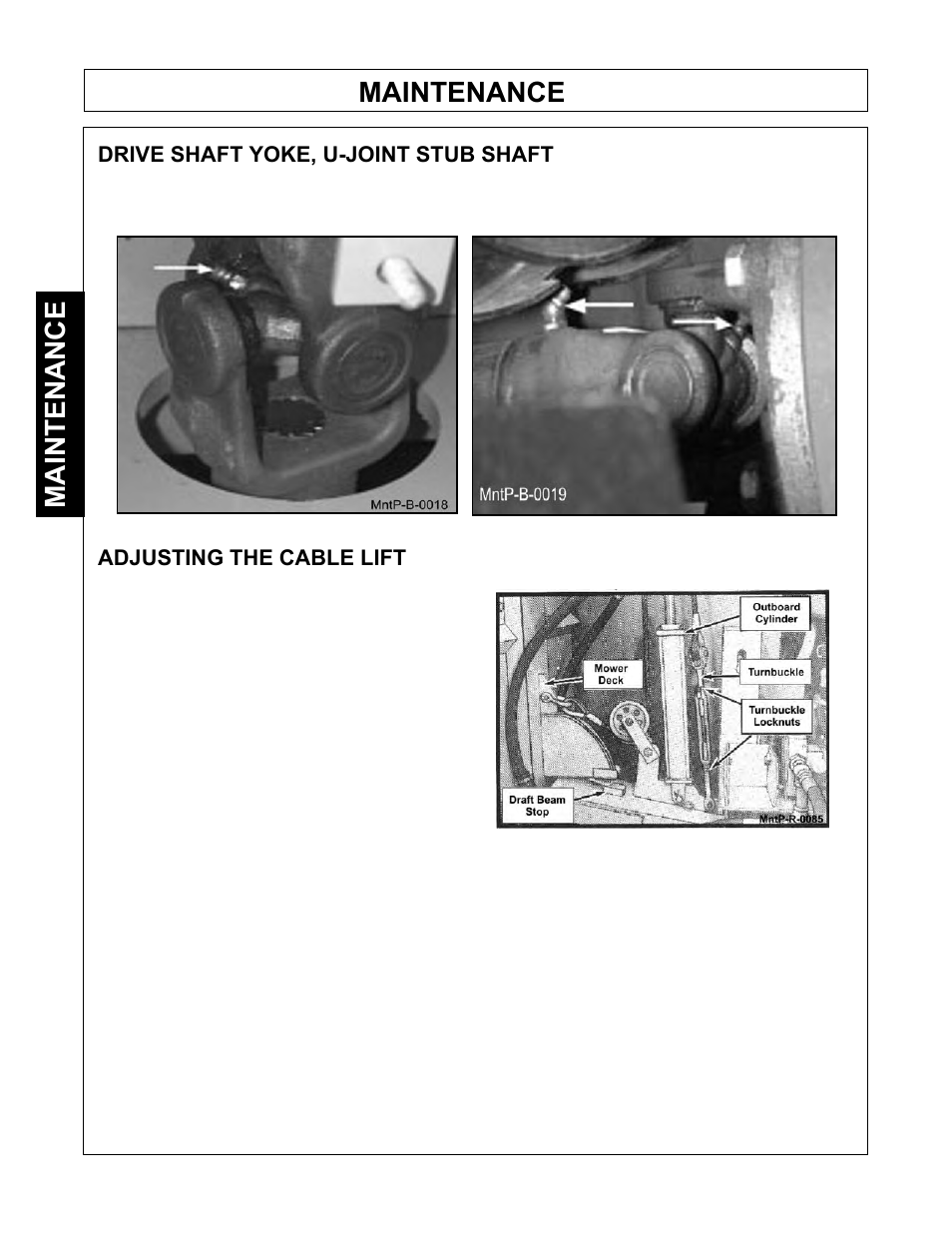 Maintenance | Tiger Products Co., Ltd JOHN DEERE 5101E User Manual | Page 102 / 210