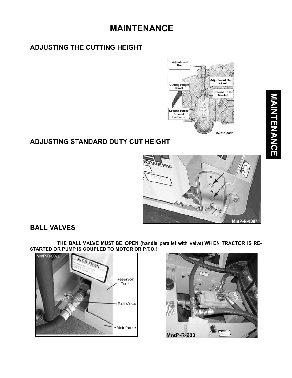 Maintenance | Tiger Products Co., Ltd JOHN DEERE 5101E User Manual | Page 103 / 210