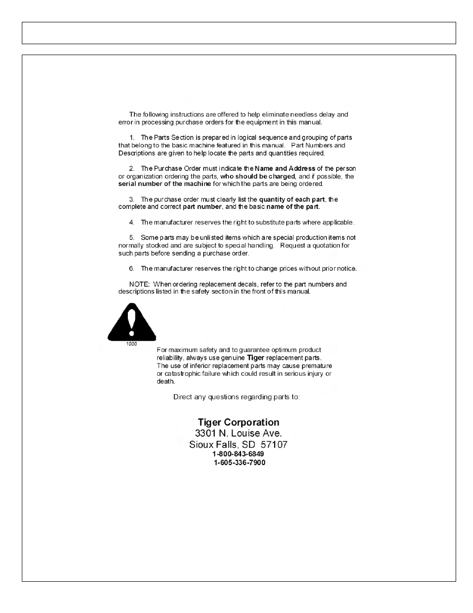 Parts ordering guide | Tiger Products Co., Ltd JOHN DEERE 5101E User Manual | Page 123 / 210