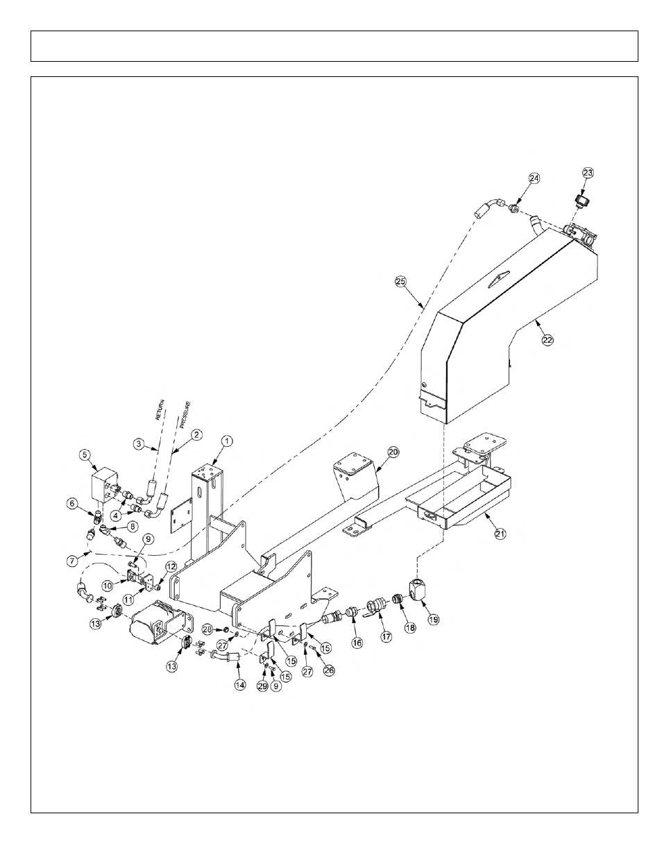 Tractor mount kit, wheel well tank - hydraulics | Tiger Products Co., Ltd JOHN DEERE 5101E User Manual | Page 134 / 210