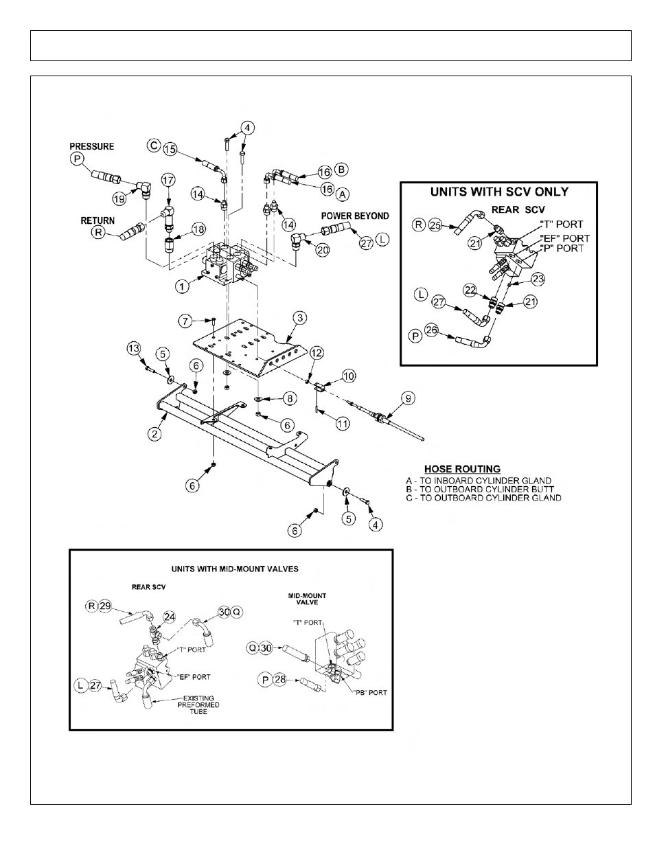 Cable (manual) lift valve - 2 spool | Tiger Products Co., Ltd JOHN DEERE 5101E User Manual | Page 138 / 210