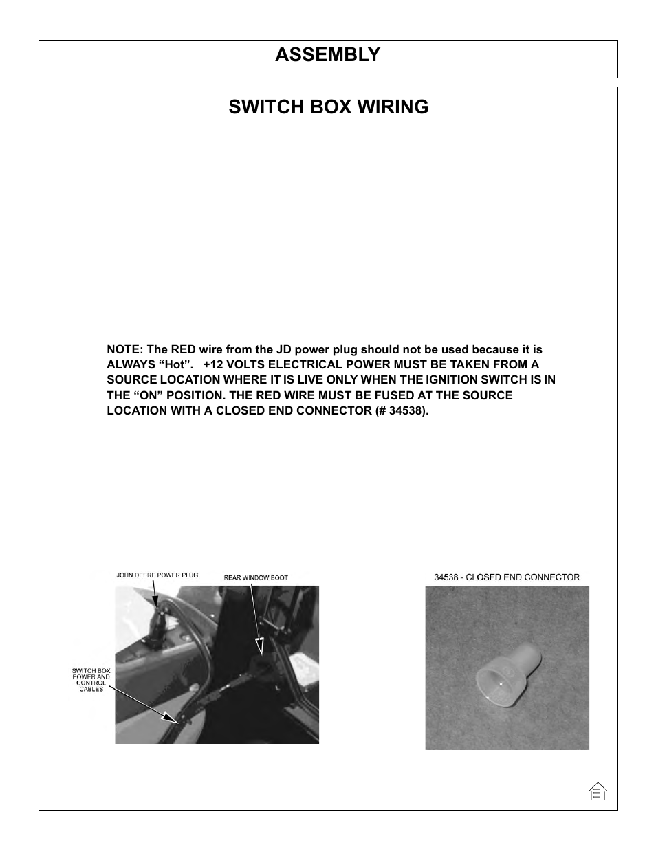 Assembly, Switch box wiring | Tiger Products Co., Ltd JOHN DEERE 5101E User Manual | Page 33 / 210