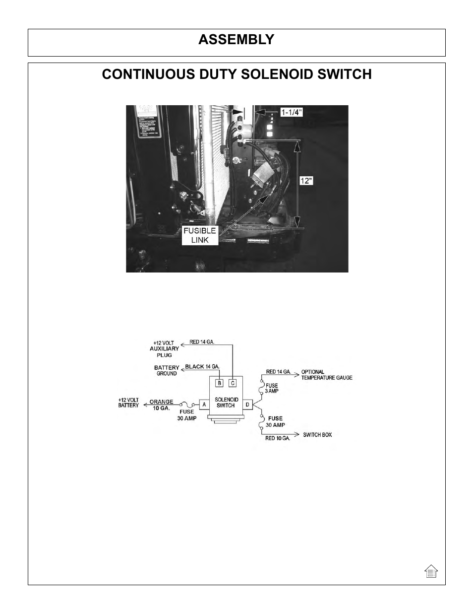 Assembly, Continuous duty solenoid switch | Tiger Products Co., Ltd JOHN DEERE 5101E User Manual | Page 45 / 210