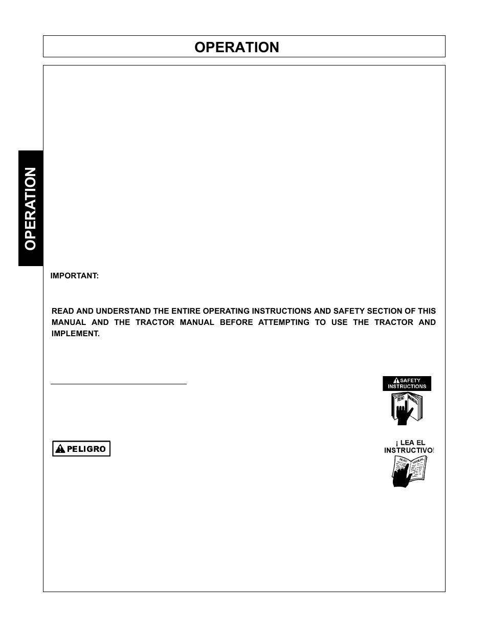 Operation, Opera tion | Tiger Products Co., Ltd JOHN DEERE 5101E User Manual | Page 54 / 210