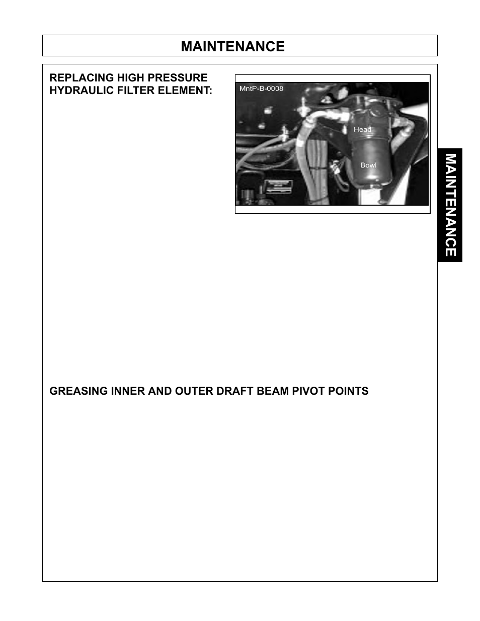 Maintenance | Tiger Products Co., Ltd JOHN DEERE 5101E User Manual | Page 99 / 210