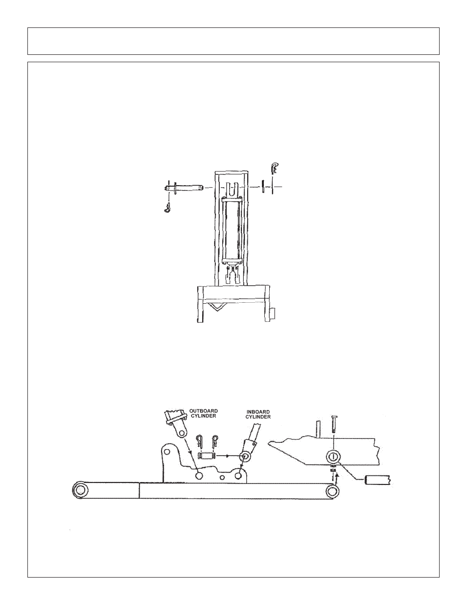 Assembly draft beam mounting, Cable lift draft beam installation | Tiger Products Co., Ltd JD 72-7520 User Manual | Page 40 / 144