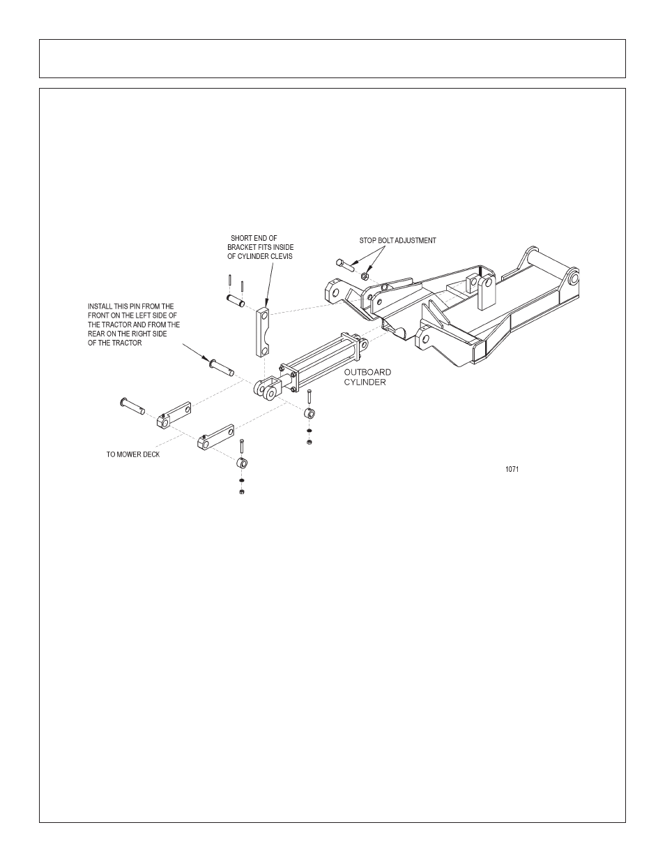 Assembly, Deck mounting, Lift control feedlines | Tiger Products Co., Ltd JD 72-7520 User Manual | Page 45 / 144