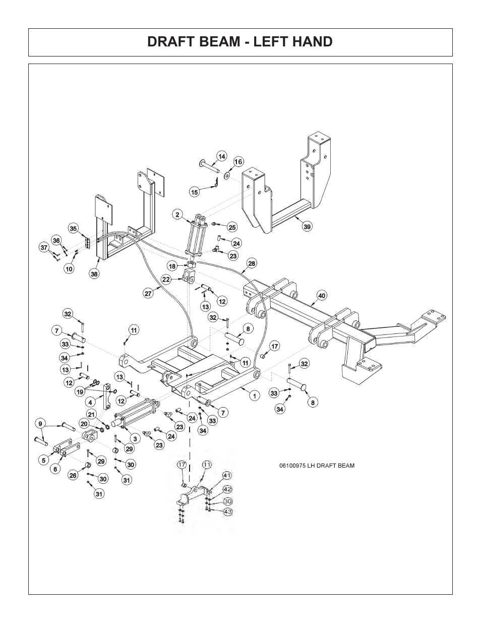 Draft beam - left hand | Tiger Products Co., Ltd JD 5520 User Manual | Page 110 / 222