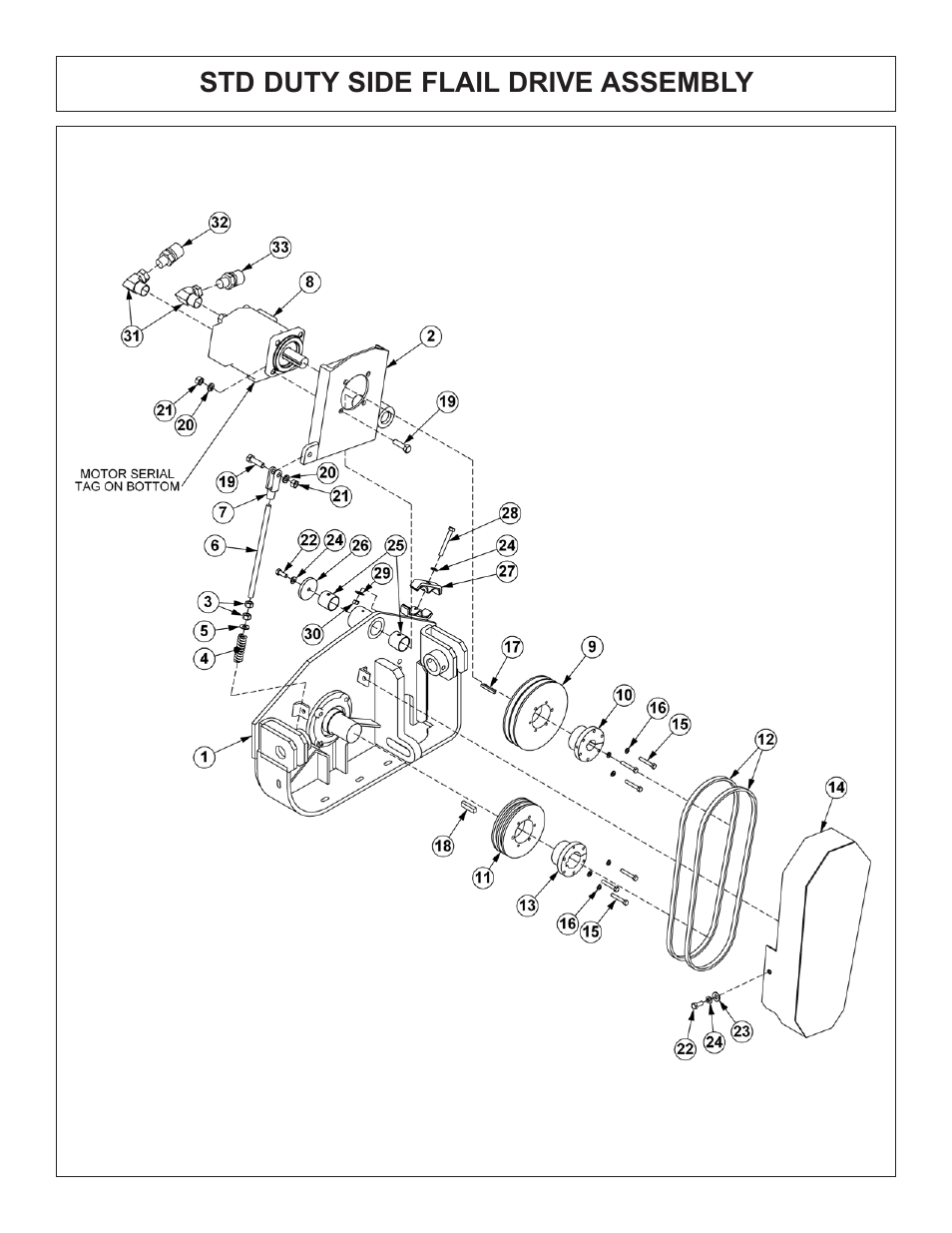 Std duty side flail drive assembly | Tiger Products Co., Ltd JD 5520 User Manual | Page 122 / 222