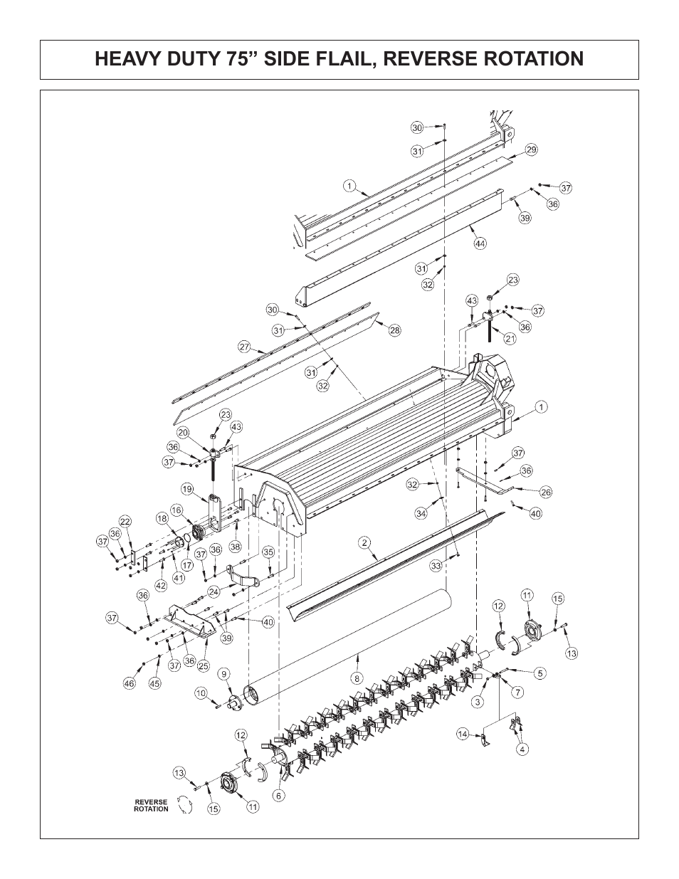 Heavy duty 75” side flail, reverse rotation | Tiger Products Co., Ltd JD 5520 User Manual | Page 126 / 222