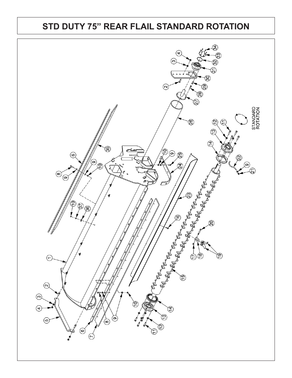 Std duty 75” rear flail standard rotation | Tiger Products Co., Ltd JD 5520 User Manual | Page 134 / 222