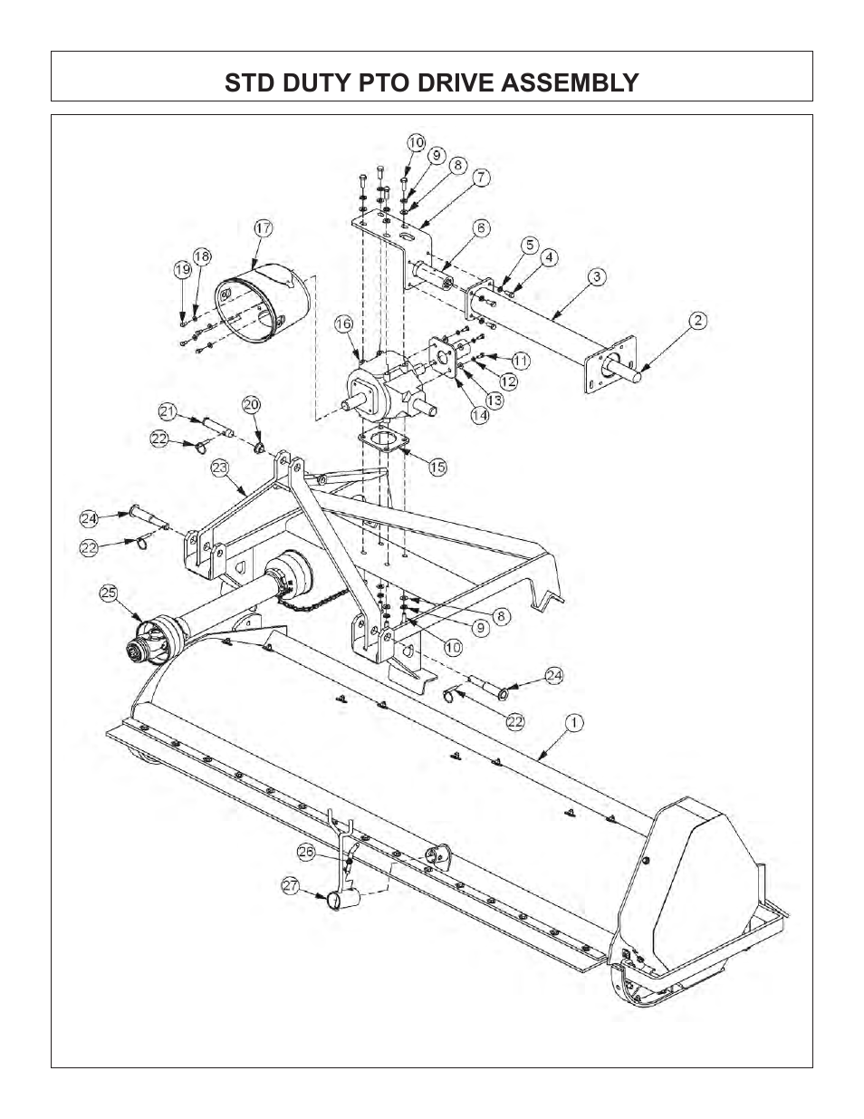Std duty pto drive assembly | Tiger Products Co., Ltd JD 5520 User Manual | Page 144 / 222