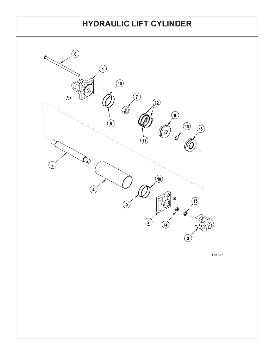 Hydraulic lift cylinder | Tiger Products Co., Ltd JD 5520 User Manual | Page 186 / 222