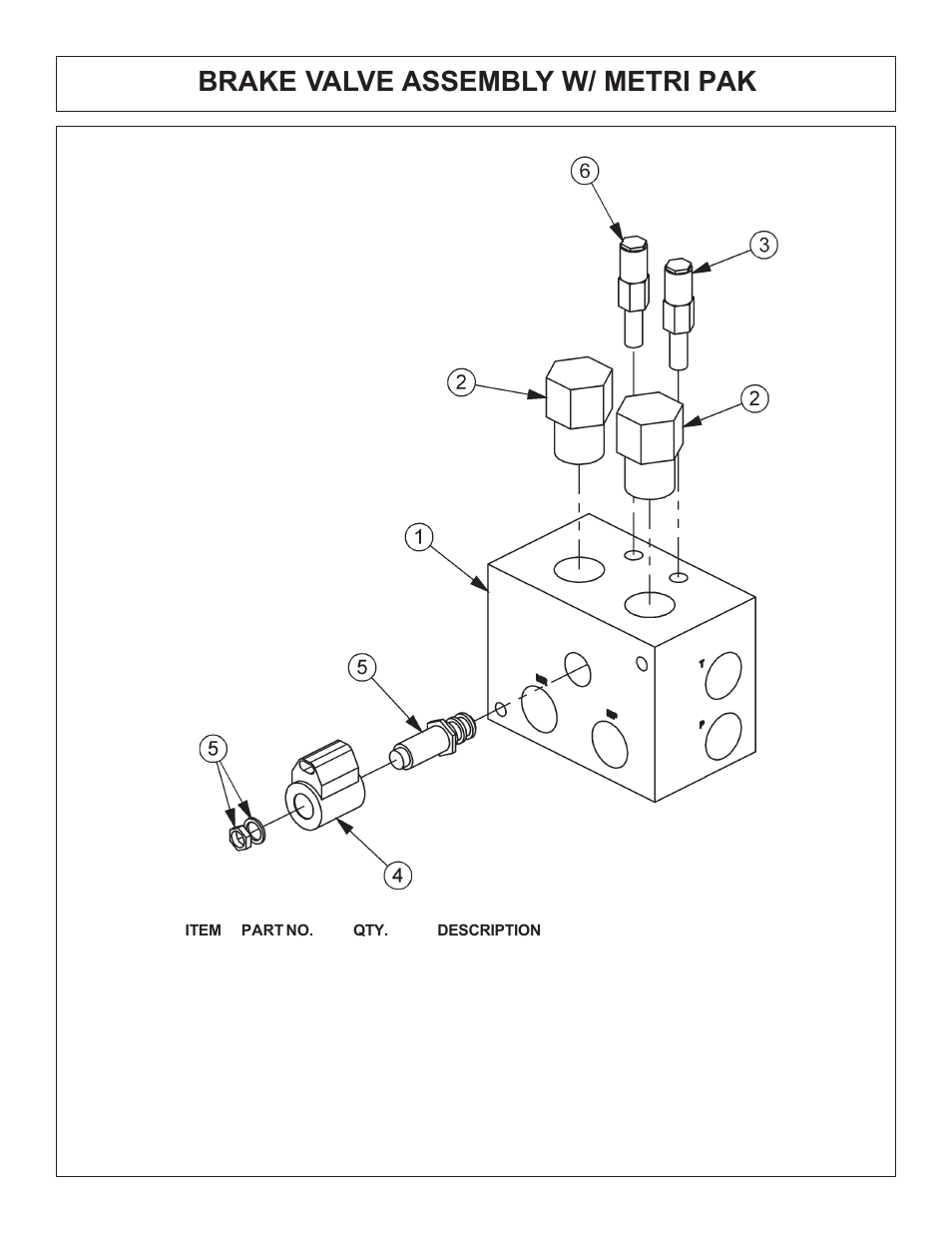 Brake valve assembly w/ metri pak | Tiger Products Co., Ltd JD 5520 User Manual | Page 198 / 222