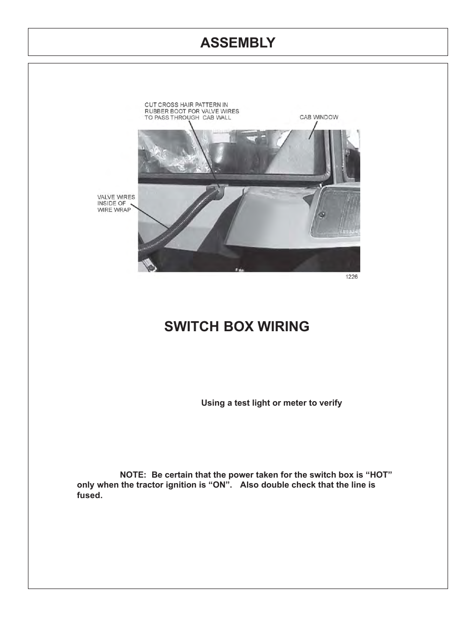 Assembly switch box wiring | Tiger Products Co., Ltd JD 5520 User Manual | Page 31 / 222