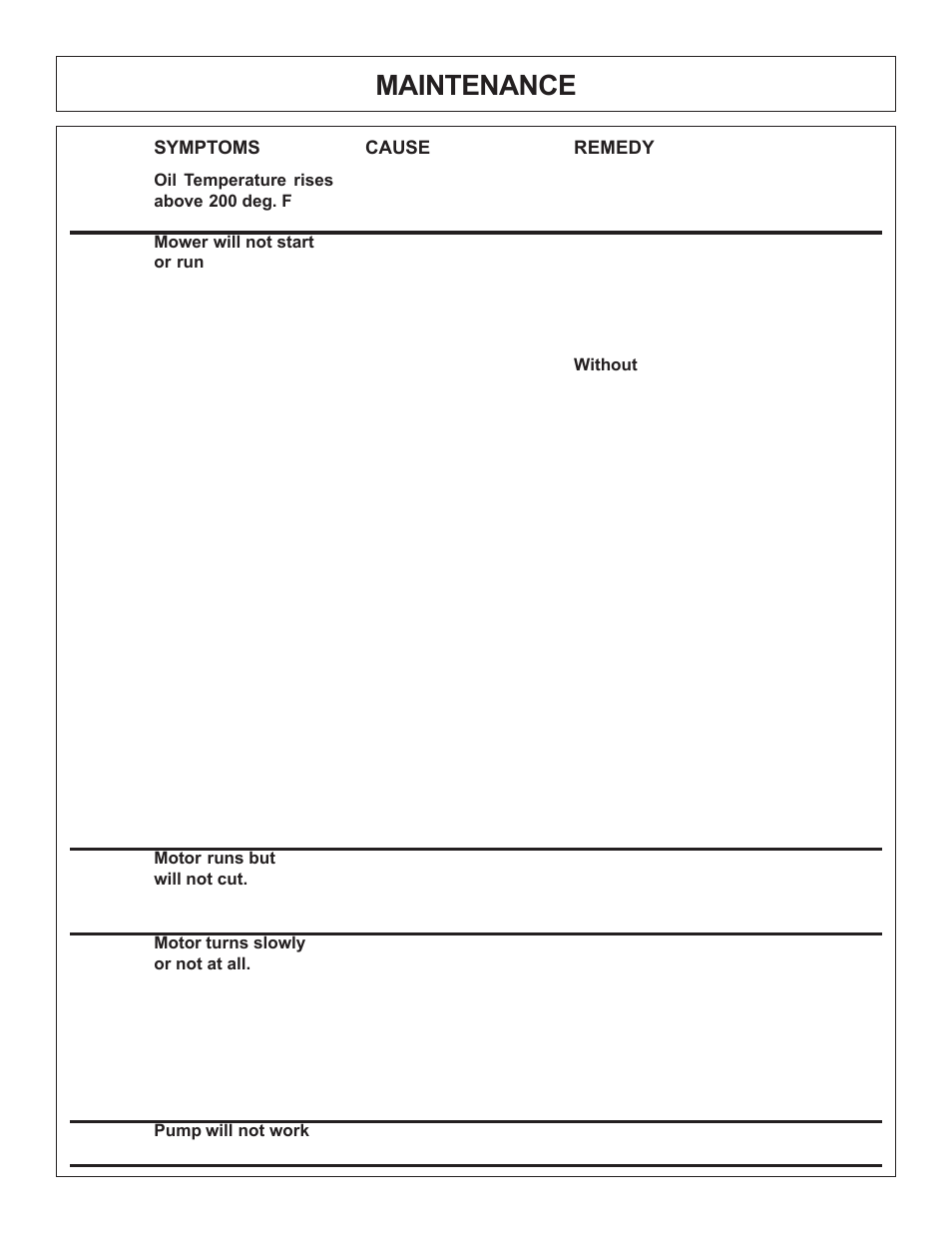 Maintenance | Tiger Products Co., Ltd JD 5520 User Manual | Page 61 / 222