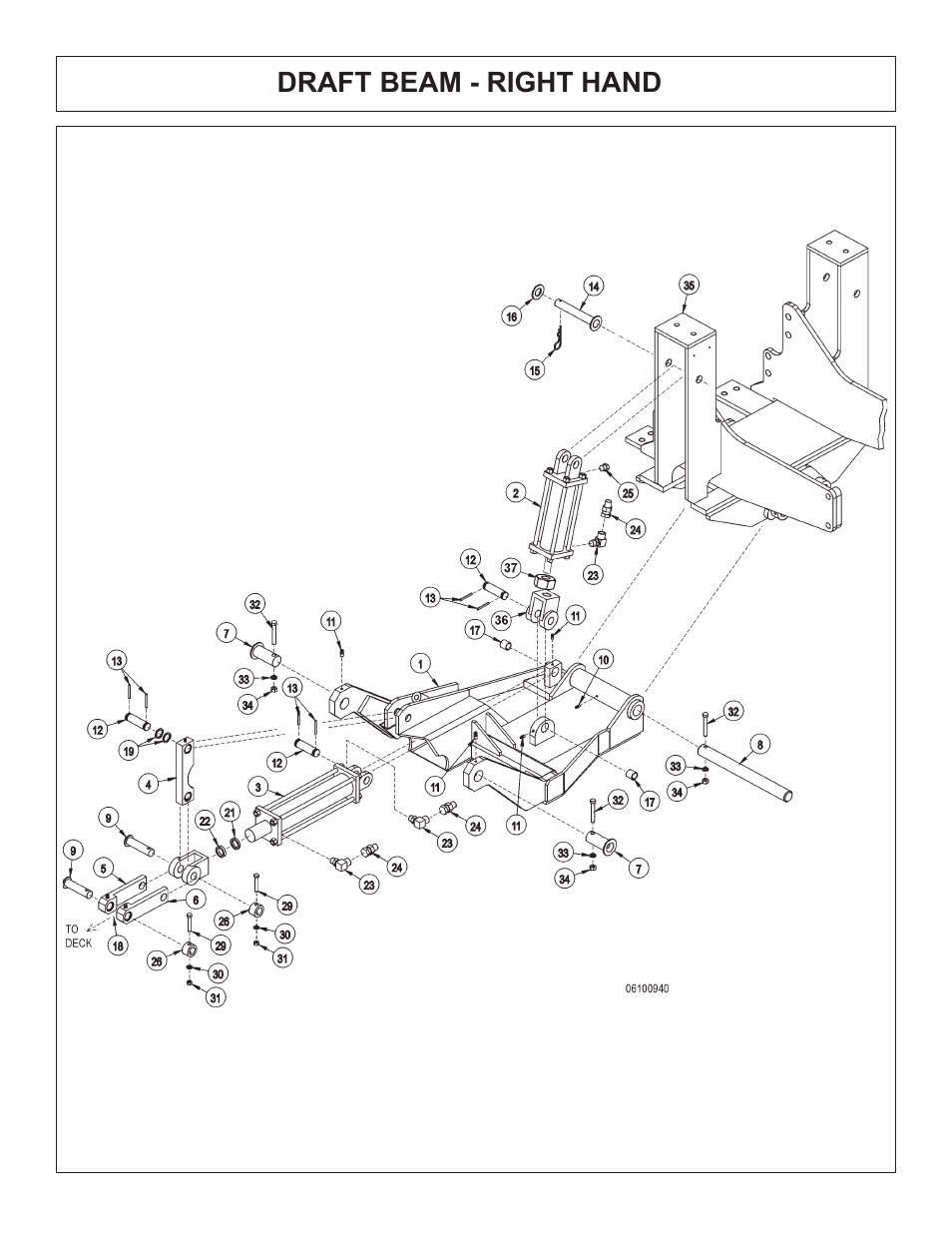 Draft beam - right hand | Tiger Products Co., Ltd JD 5520 User Manual | Page 98 / 222