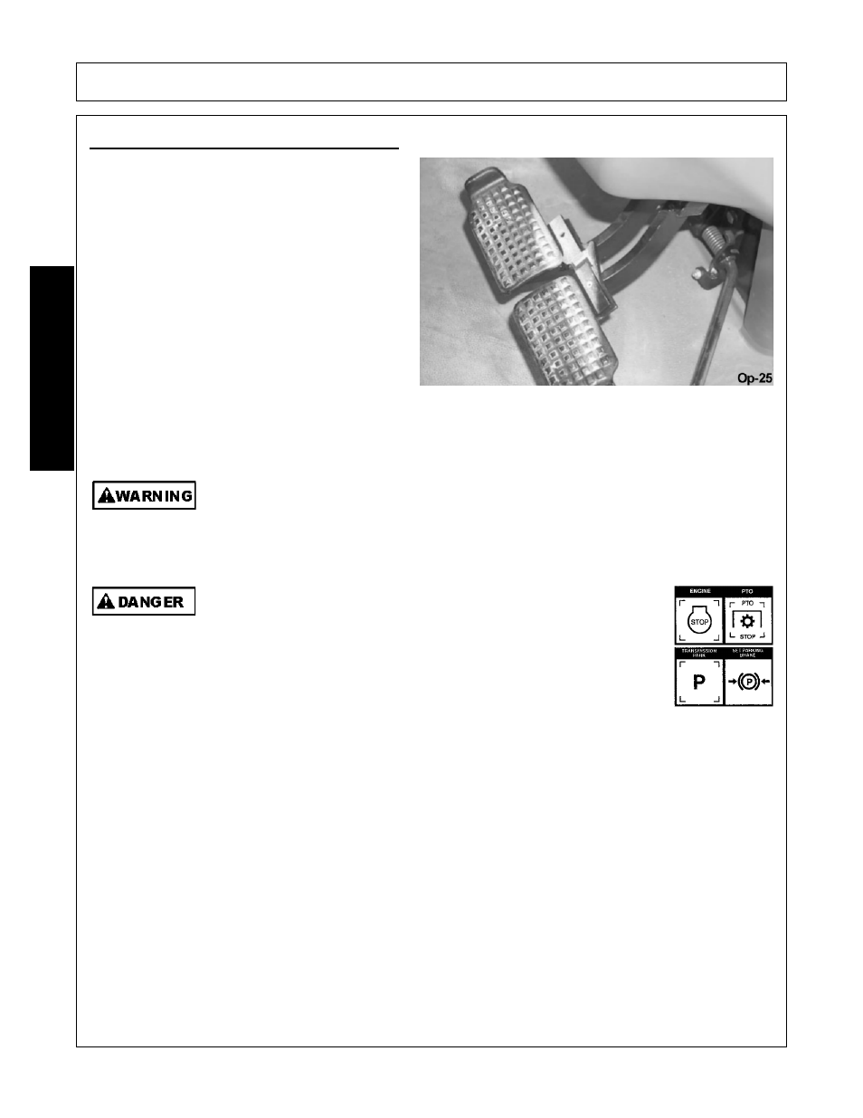 2 brake and differential lock setting, Operation, Opera t ion | Tiger Products Co., Ltd CNH T6010-80 User Manual | Page 104 / 316