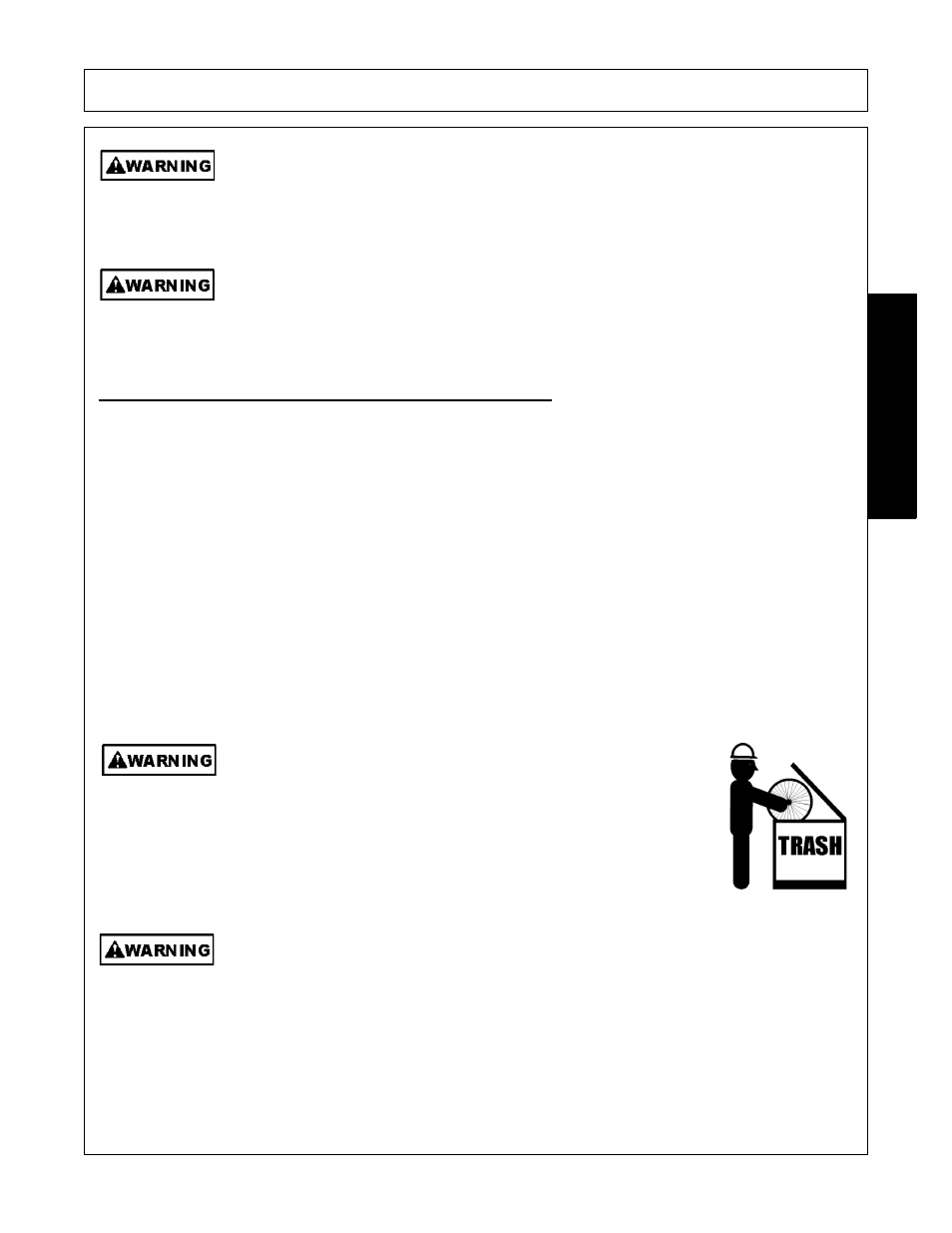 1 foreign debris hazards/overhead obstructions, Operation, Opera tion | Tiger Products Co., Ltd CNH T6010-80 User Manual | Page 107 / 316