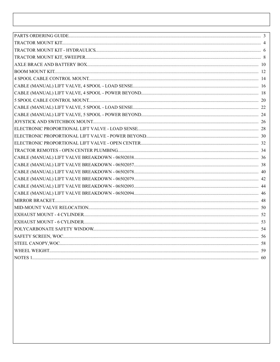 Part name index | Tiger Products Co., Ltd CNH T6010-80 User Manual | Page 152 / 316