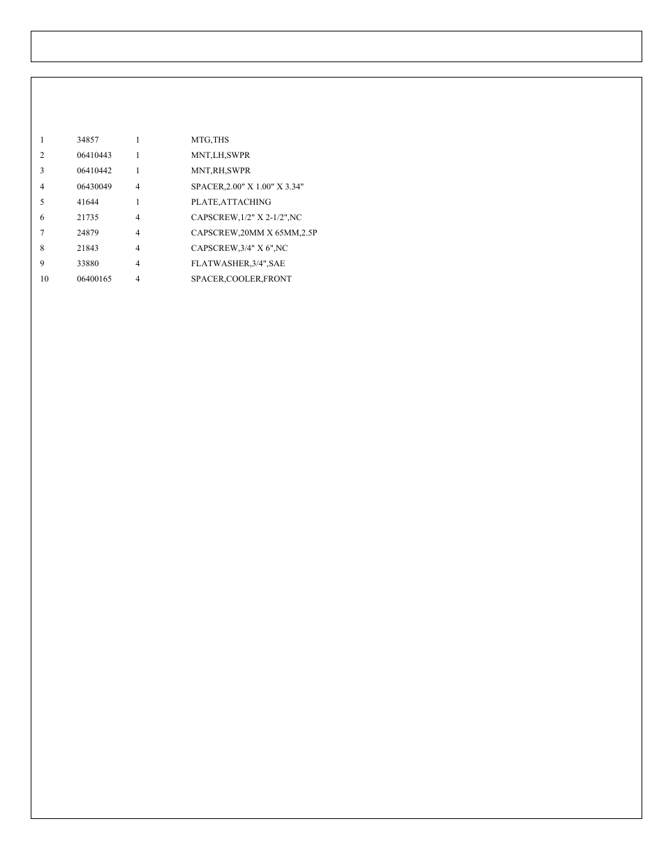 Tractor mount kit, sweeper | Tiger Products Co., Ltd CNH T6010-80 User Manual | Page 159 / 316