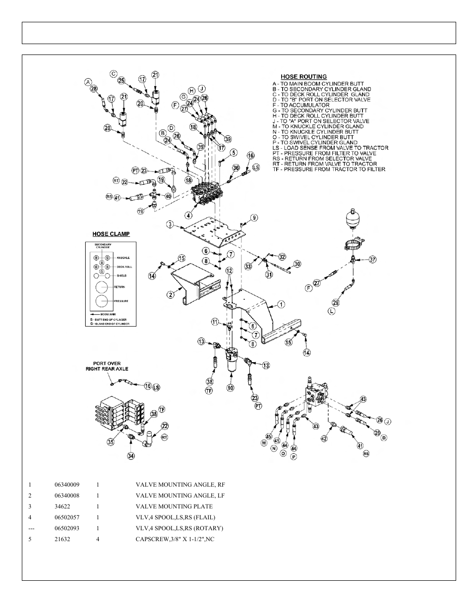 Cable (manual) lift valve, 4 spool - load sense | Tiger Products Co., Ltd CNH T6010-80 User Manual | Page 166 / 316