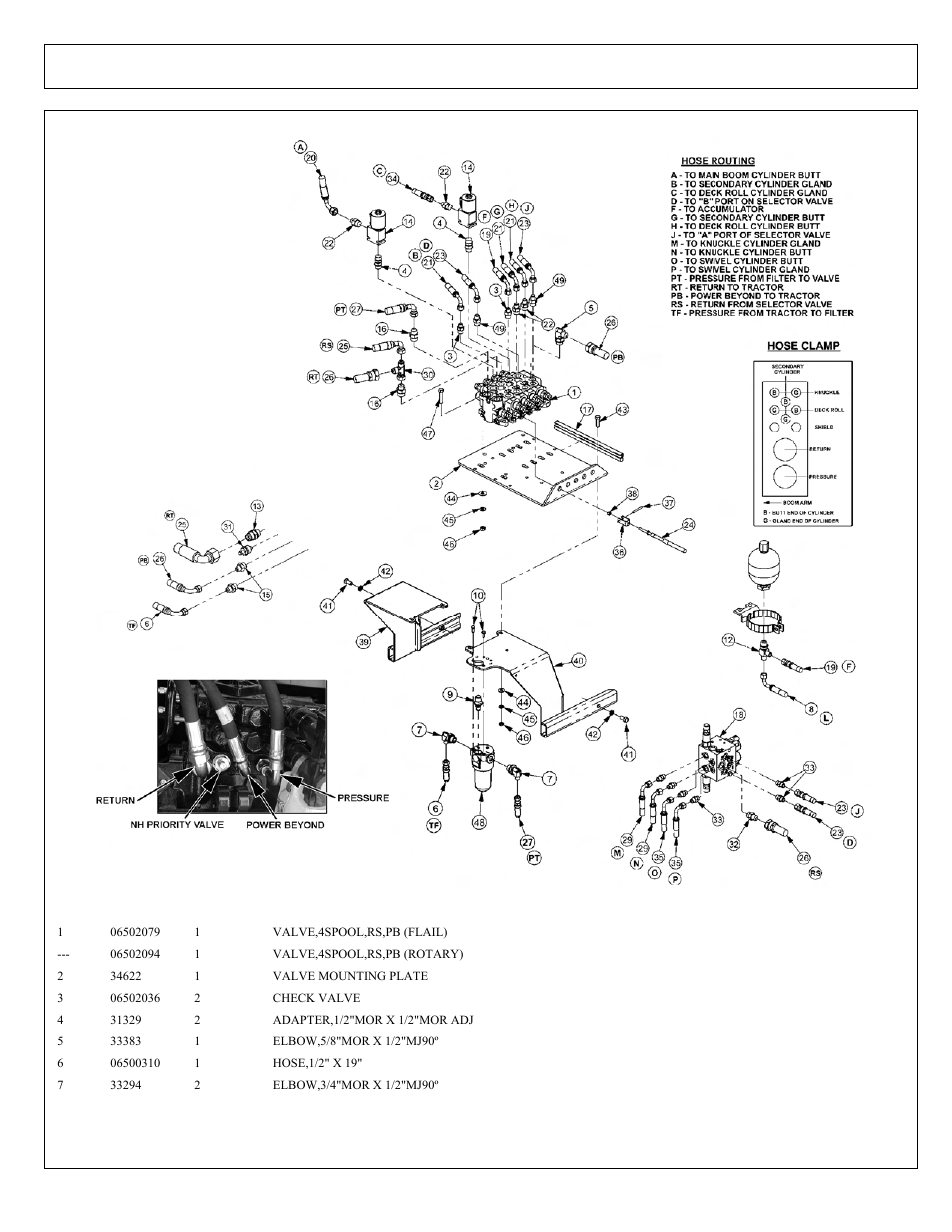 Cable (manual) lift valve, 4 spool - power beyond | Tiger Products Co., Ltd CNH T6010-80 User Manual | Page 168 / 316