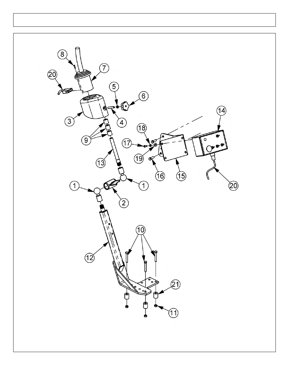 Joystick and switchbox mount | Tiger Products Co., Ltd CNH T6010-80 User Manual | Page 176 / 316