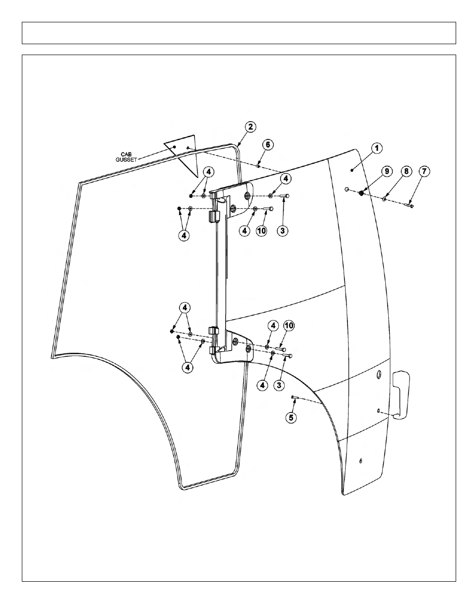 Polycarbonate safety window | Tiger Products Co., Ltd CNH T6010-80 User Manual | Page 204 / 316