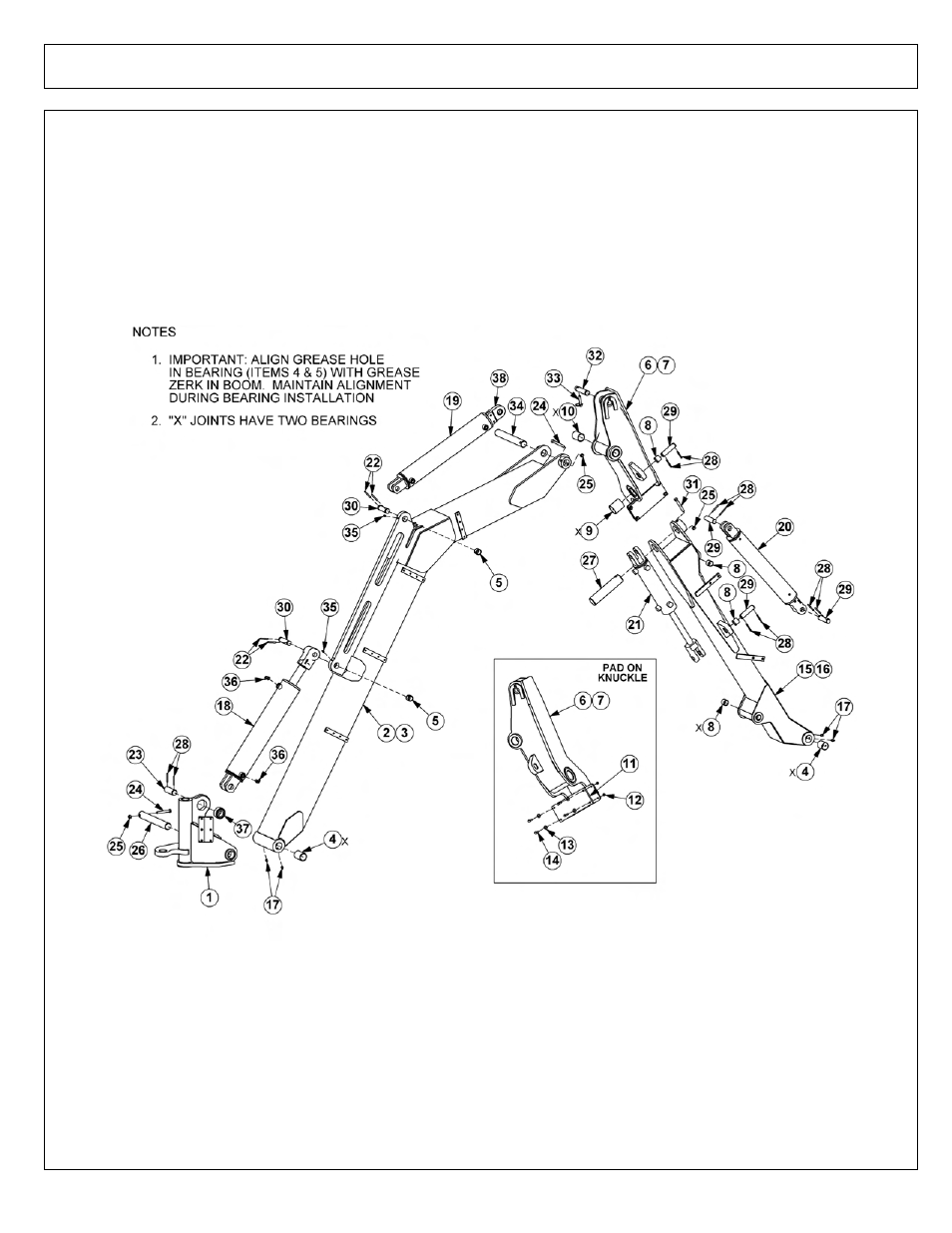 Legal rear stow boom assy | Tiger Products Co., Ltd CNH T6010-80 User Manual | Page 216 / 316