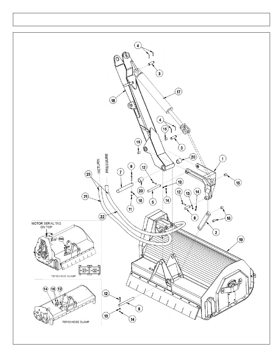 Legal rear stow flail pivot assy | Tiger Products Co., Ltd CNH T6010-80 User Manual | Page 226 / 316