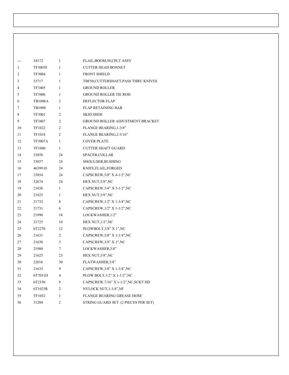 50in flail mower assy, pass-through knives | Tiger Products Co., Ltd CNH T6010-80 User Manual | Page 241 / 316