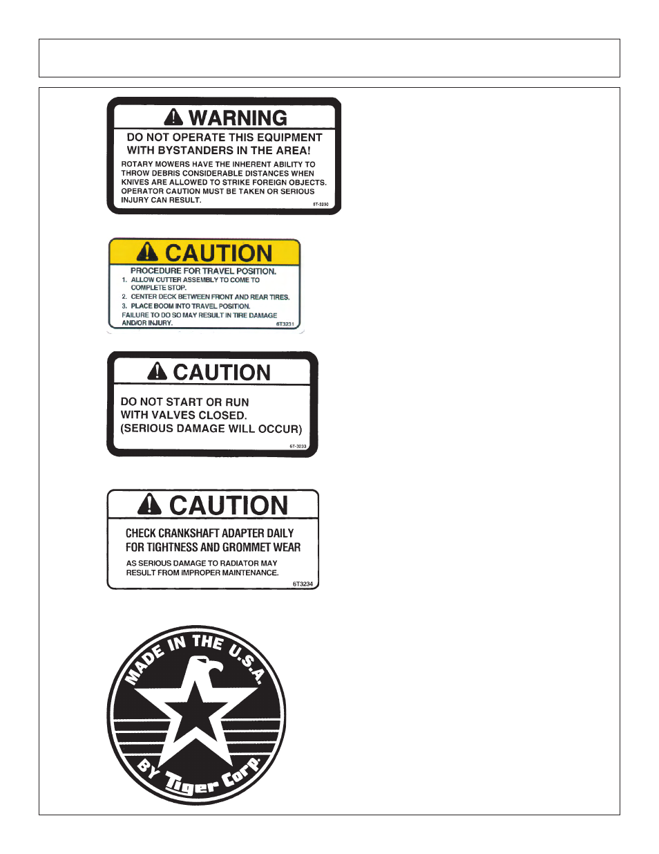 Safety | Tiger Products Co., Ltd CNH T6010-80 User Manual | Page 27 / 316